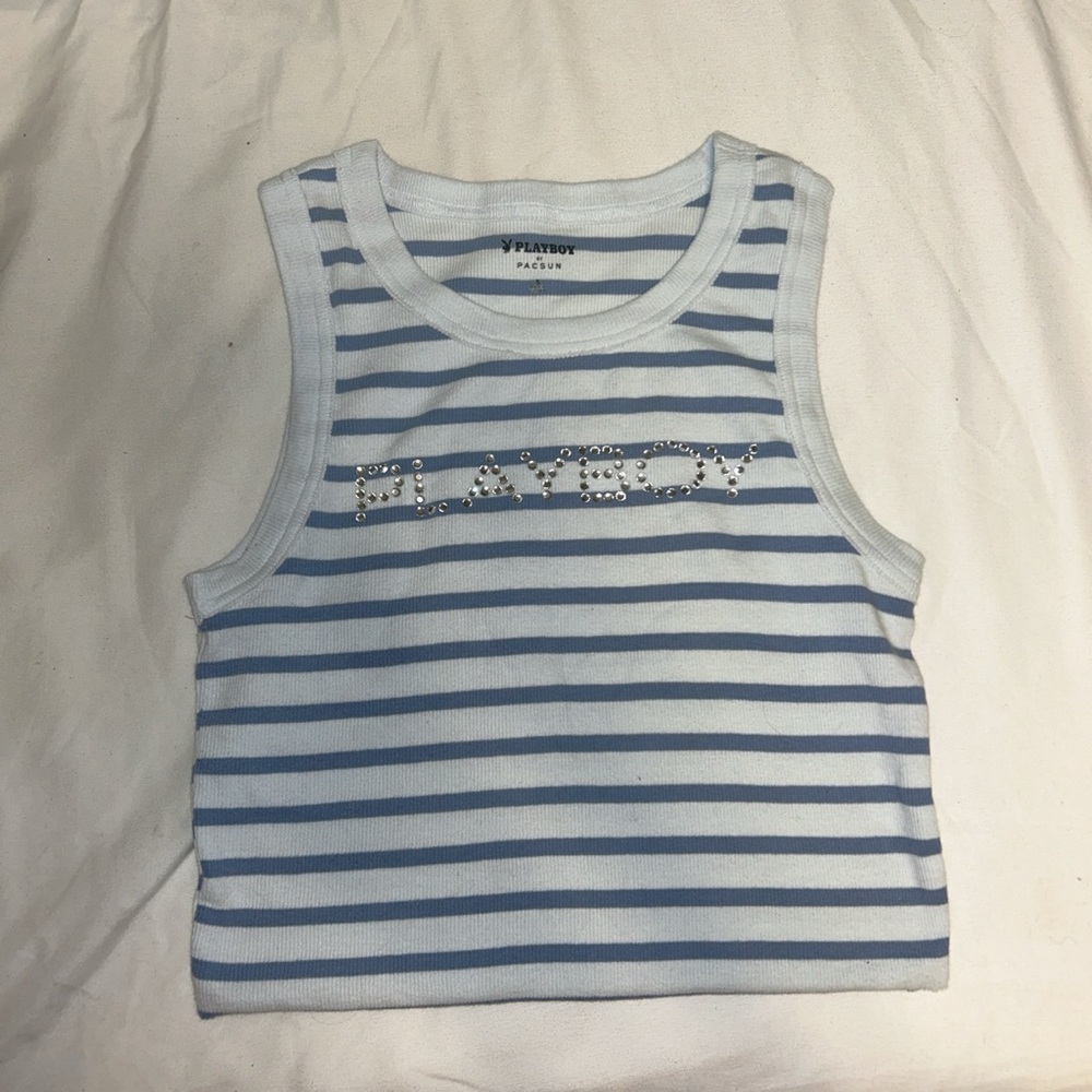 playboy by pacsun tank crop top